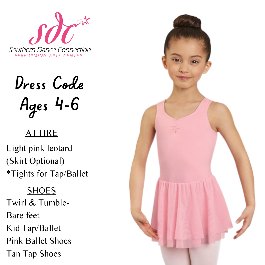 Ages 4-6 Dress Code