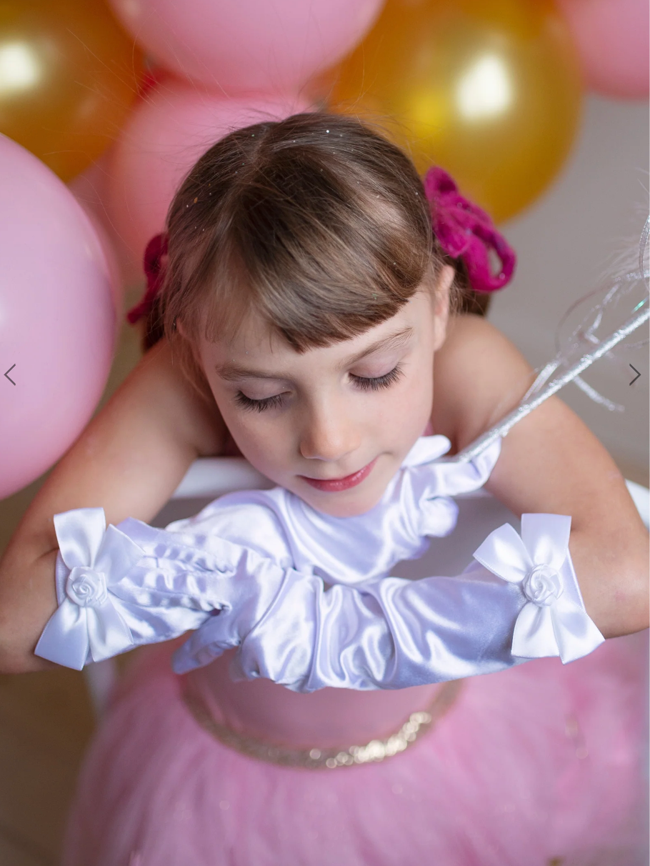 White Storybook Princess Gloves